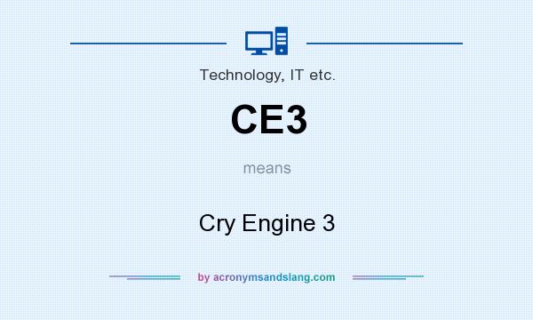 What does CE3 mean? It stands for Cry Engine 3