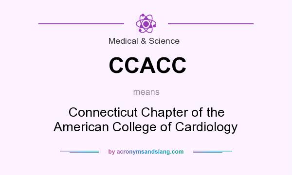 What does CCACC mean? It stands for Connecticut Chapter of the American College of Cardiology