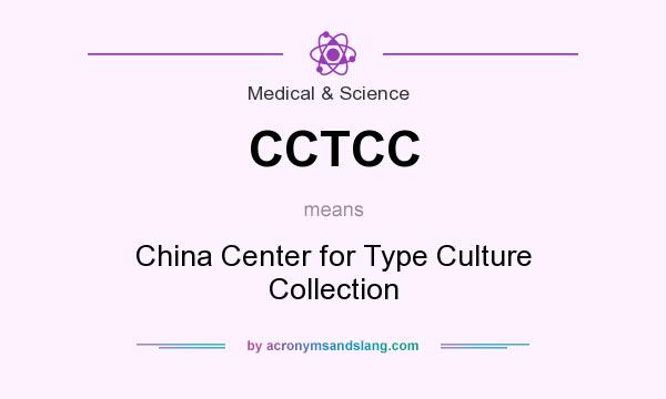 What does CCTCC mean? It stands for China Center for Type Culture Collection