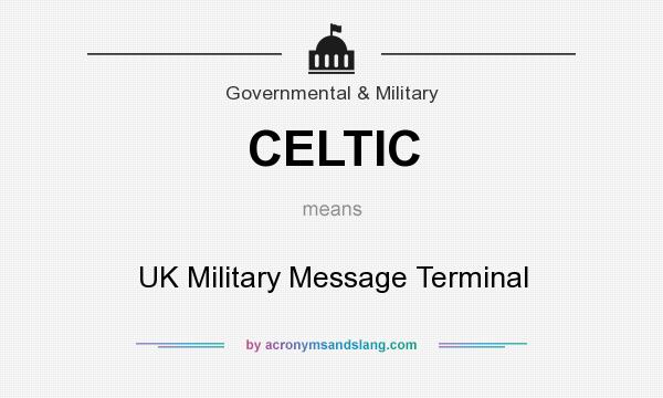 What does CELTIC mean? It stands for UK Military Message Terminal