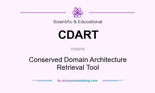 What does CDART mean? It stands for Conserved Domain Architecture Retrieval Tool