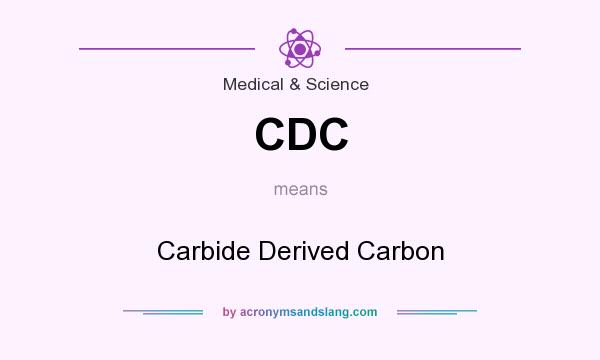 What does CDC mean? It stands for Carbide Derived Carbon