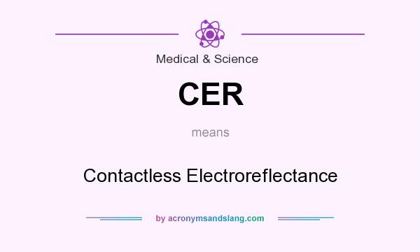 What does CER mean? It stands for Contactless Electroreflectance