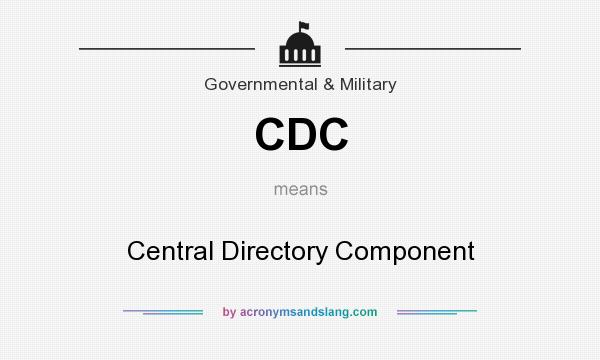 What does CDC mean? It stands for Central Directory Component