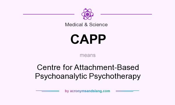 What does CAPP mean? It stands for Centre for Attachment-Based Psychoanalytic Psychotherapy