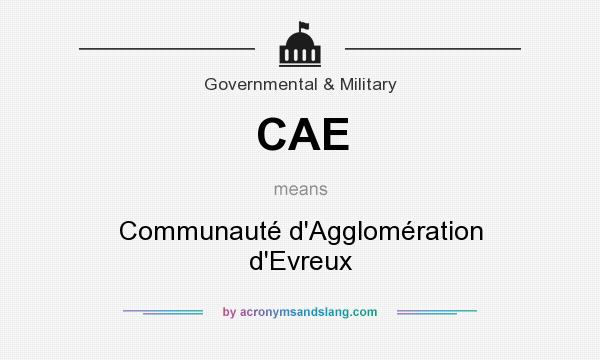 What does CAE mean? It stands for Communauté d`Agglomération d`Evreux