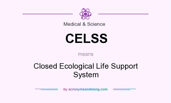 What does CELSS mean? It stands for Closed Ecological Life Support System