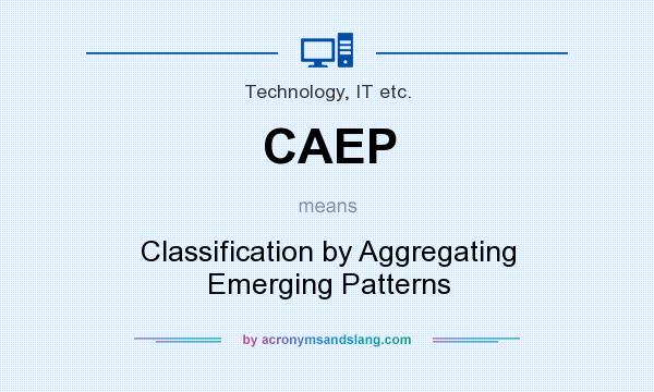 What does CAEP mean? It stands for Classification by Aggregating Emerging Patterns