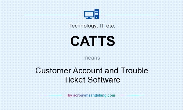 What does CATTS mean? It stands for Customer Account and Trouble Ticket Software