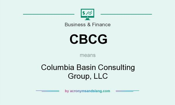 What does CBCG mean? It stands for Columbia Basin Consulting Group, LLC