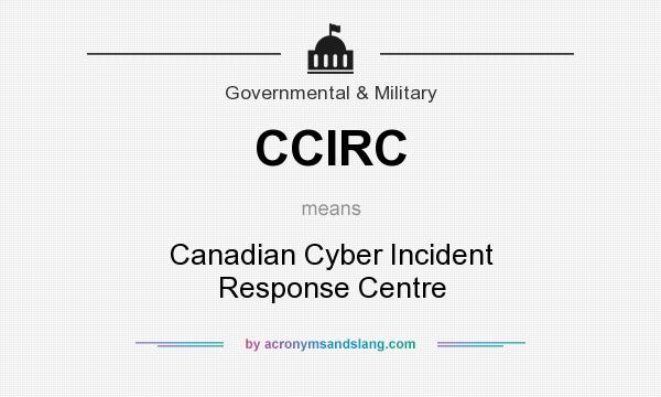 What does CCIRC mean? It stands for Canadian Cyber Incident Response Centre