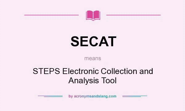 What does SECAT mean? It stands for STEPS Electronic Collection and Analysis Tool