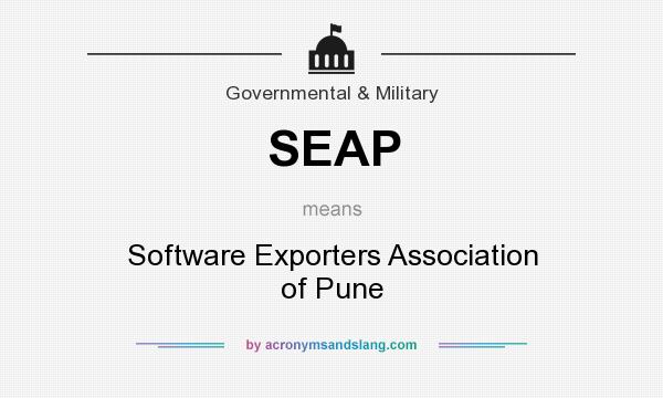 What does SEAP mean? It stands for Software Exporters Association of Pune