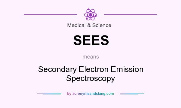 What does SEES mean? It stands for Secondary Electron Emission Spectroscopy