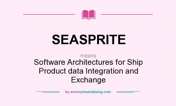 What does SEASPRITE mean? It stands for Software Architectures for Ship Product data Integration and Exchange