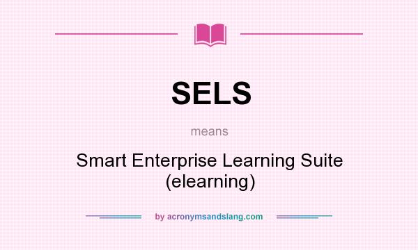 What does SELS mean? It stands for Smart Enterprise Learning Suite (elearning)