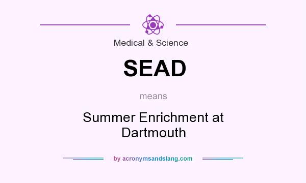 What does SEAD mean? It stands for Summer Enrichment at Dartmouth
