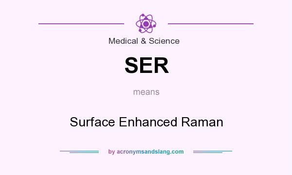 What does SER mean? It stands for Surface Enhanced Raman