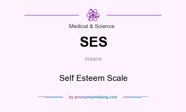 What does SES mean? It stands for Self Esteem Scale
