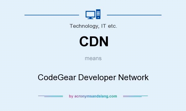 What does CDN mean? It stands for CodeGear Developer Network