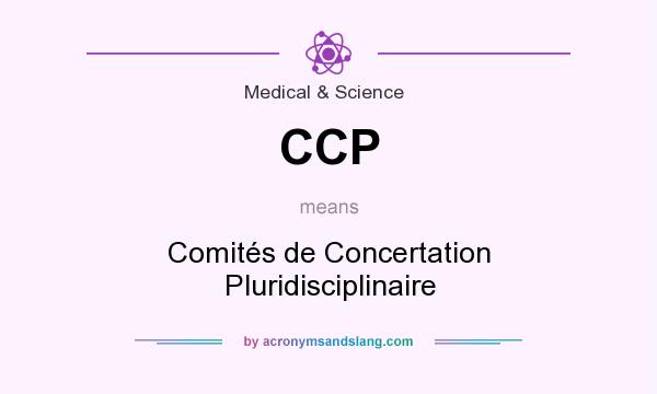 What does CCP mean? It stands for Comités de Concertation Pluridisciplinaire