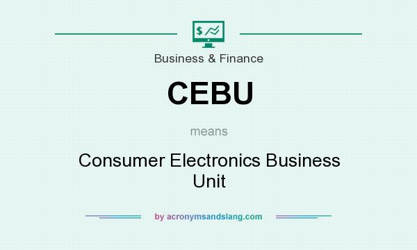 What does CEBU mean? It stands for Consumer Electronics Business Unit
