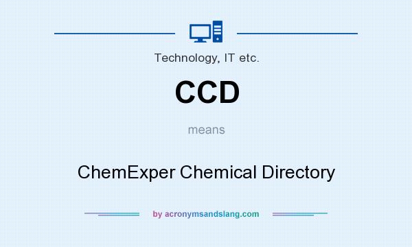 What does CCD mean? It stands for ChemExper Chemical Directory