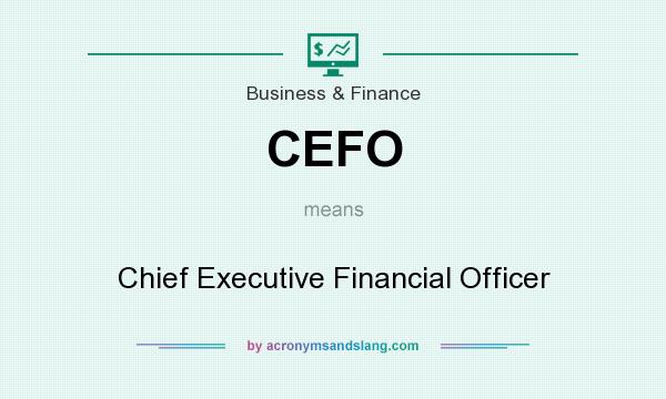 What does CEFO mean? It stands for Chief Executive Financial Officer