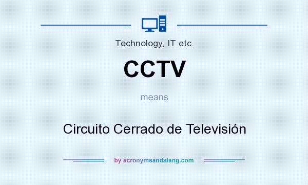 What does CCTV mean? It stands for Circuito Cerrado de Televisión