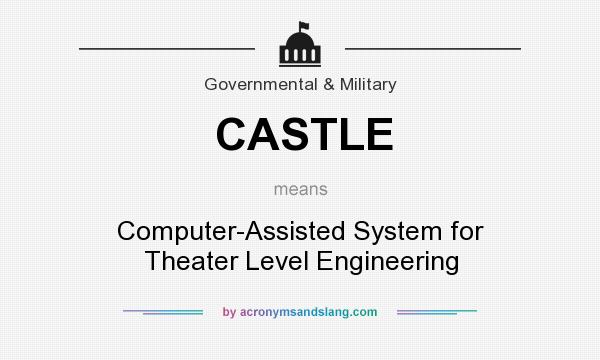 What does CASTLE mean? It stands for Computer-Assisted System for Theater Level Engineering