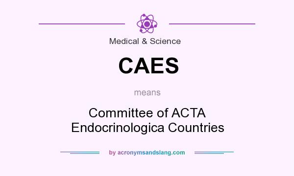 What does CAES mean? It stands for Committee of ACTA Endocrinologica Countries