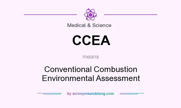 What does CCEA mean? It stands for Conventional Combustion Environmental Assessment