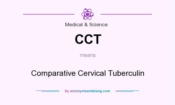 What does CCT mean? It stands for Comparative Cervical Tuberculin