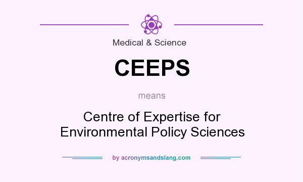What does CEEPS mean? It stands for Centre of Expertise for Environmental Policy Sciences
