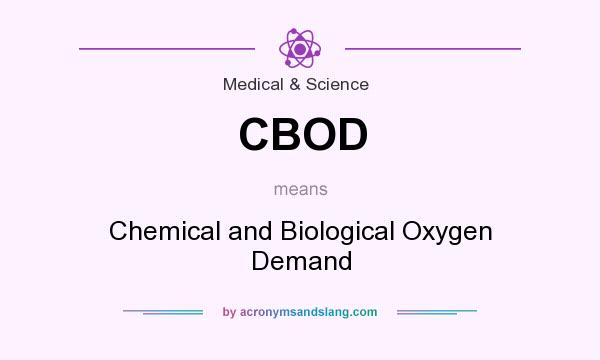 What does CBOD mean? It stands for Chemical and Biological Oxygen Demand