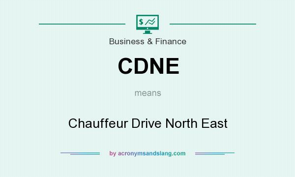 What does CDNE mean? It stands for Chauffeur Drive North East