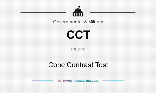 What does CCT mean? It stands for Cone Contrast Test