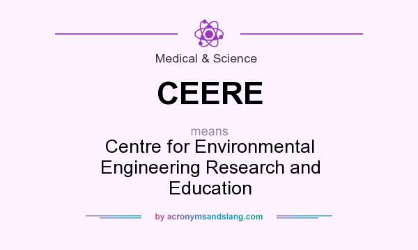 What does CEERE mean? It stands for Centre for Environmental Engineering Research and Education