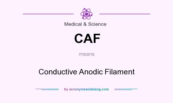 What does CAF mean? It stands for Conductive Anodic Filament