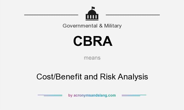 What does CBRA mean? It stands for Cost/Benefit and Risk Analysis