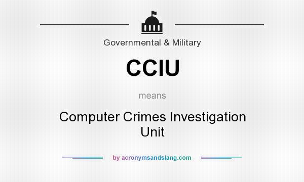 What does CCIU mean? It stands for Computer Crimes Investigation Unit