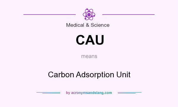 What does CAU mean? It stands for Carbon Adsorption Unit