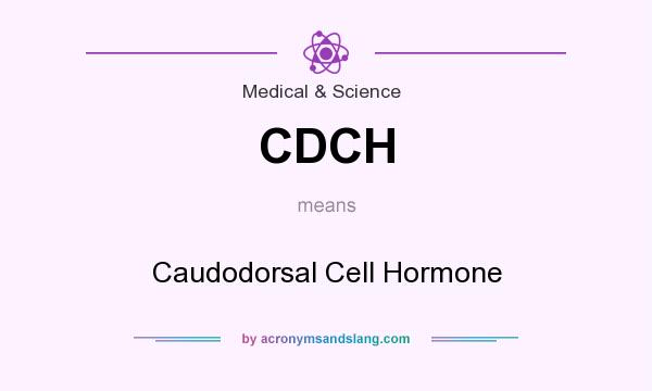 What does CDCH mean? It stands for Caudodorsal Cell Hormone