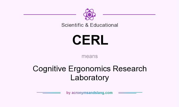 What does CERL mean? It stands for Cognitive Ergonomics Research Laboratory