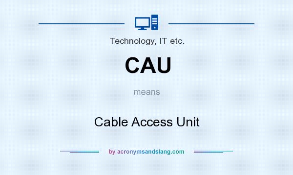 What does CAU mean? It stands for Cable Access Unit