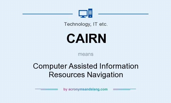 What does CAIRN mean? It stands for Computer Assisted Information Resources Navigation