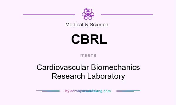 What does CBRL mean? It stands for Cardiovascular Biomechanics Research Laboratory