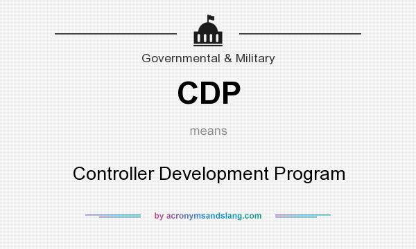 What does CDP mean? It stands for Controller Development Program