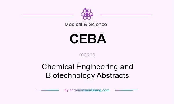 What does CEBA mean? It stands for Chemical Engineering and Biotechnology Abstracts