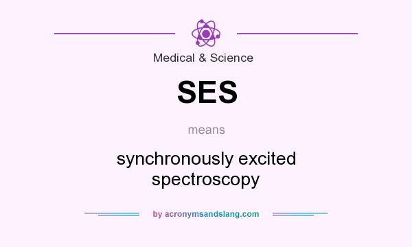 What does SES mean? It stands for synchronously excited spectroscopy